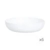 Luminarc 6 Assiettes à Couscous 21cm Blanches -Chef&Sommelier-boutique 6 assiettes a couscous 21cm blanches