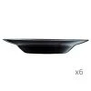 Luminarc 6 Assiettes à Pâtes Noire -Chef&Sommelier-boutique 6 assiettes a pates noire