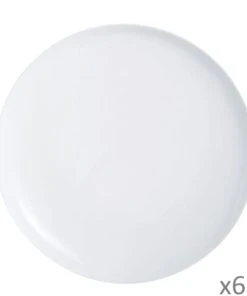 Luminarc 6 Assiettes à Pizza Blanches