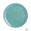 Luminarc 6 Assiettes Plates Icy Turquoise 26cm -Chef&Sommelier-boutique 6 assiettes plates icy turquoise 26cm
