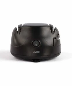 LIVOO Aiguiseur à Couteaux électrique En Plastique Noir
