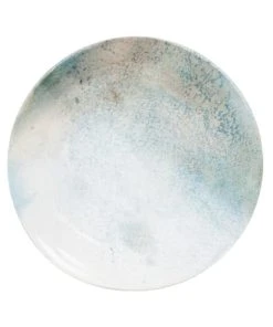 Maisons Du Monde Assiette à Dessert En Faïence Blanche Et Bleue