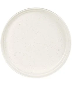 Maisons Du Monde Assiette à Dessert En Grès Blanc Motifs Mouchetés Multicolores