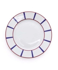 Maison Jean-Vier Assiette à Dessert Porcelaine Blanc 20 Cm