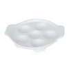 Porcelaine Girard Assiette à Escargots 6 Trous En Porcelaine Blanc -Chef&Sommelier-boutique assiette a escargots 6 trous en porcelaine blanc