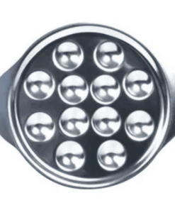 Youdoit Assiette à Escargots En Inox 12 Empreintes