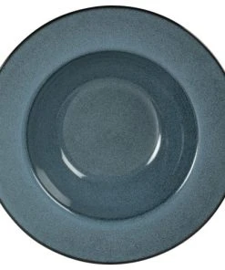 Maisons Du Monde Assiette à Pâtes En Grès Bleu