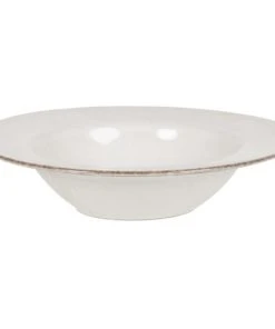 Maisons Du Monde Assiette à Pâtes En Grès Gris Clair