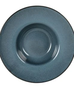 Maisons Du Monde Assiette à Risotto En Grès Bleu