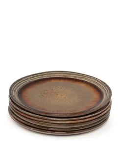 Bazar Bizar Assiette à Salade Moyenne En Grès Lot De 6 -Chef&Sommelier-boutique assiette a salade moyenne en gres lot de 6 5