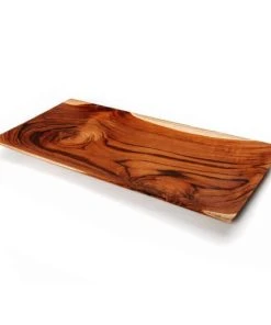 Bazar Bizar Assiette à Sushi En Bois De Teck Grande Rectangulaire