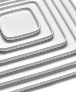 Serax Assiette Carrée En Porcelaine Blanche 16x16cm -Chef&Sommelier-boutique assiette carree en porcelaine blanche 16x16cm 1