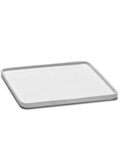 Serax Assiette Carrée En Porcelaine Blanche 20x20cm