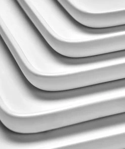 Serax Assiette Carrée En Porcelaine Blanche 24x24cm -Chef&Sommelier-boutique assiette carree en porcelaine blanche 24x24cm 1