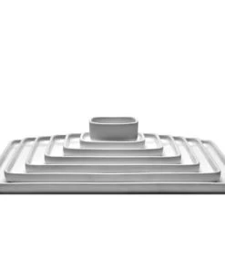 Serax Assiette Carrée En Porcelaine Blanche 24x24cm -Chef&Sommelier-boutique assiette carree en porcelaine blanche 24x24cm 2