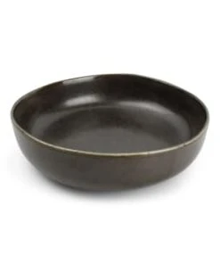 Salt & Pepper Assiette Creuse 22xH6cm ébène - Lot De 4