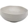 Kare Design Assiette Creuse En Céramique Grise D20 - Lot De 4