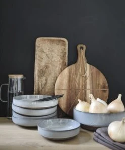 Maisons Du Monde Assiette Creuse En Faïence Grise - Lot De 6 -Chef&Sommelier-boutique assiette creuse en faience grise 1000 5 28 201625 3