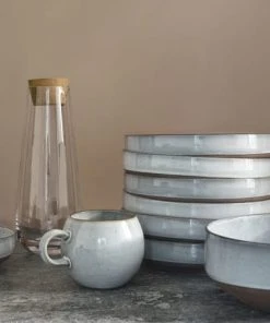 Maisons Du Monde Assiette Creuse En Faïence Grise - Lot De 6 -Chef&Sommelier-boutique assiette creuse en faience grise 1000 5 28 201625 4