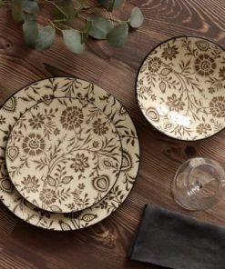 Medard De Noblat Assiette Creuse En Grès Beige/Gris -Chef&Sommelier-boutique assiette creuse en gres beige gris 1