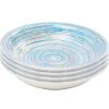 Kare Design Assiette Creuse En Grès Bleu D21 - Lot De 4 -Chef&Sommelier-boutique assiette creuse en gres bleu d21 lot de 4