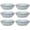 Maisons Du Monde Assiette Creuse En Grès Bleu Gris - Lot De 6 -Chef&Sommelier-boutique assiette creuse en gres bleu gris 1000 6 23 216790 3