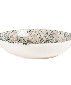 Maisons Du Monde Assiette Creuse En Grès écru Et Bleu - Lot De 6