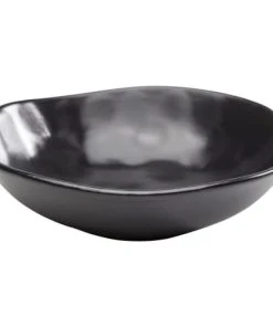 Kare Design Assiette Creuse En Grès Noir D20 - Lot De 4 -Chef&Sommelier-boutique assiette creuse en gres noir d20 lot de 4 2