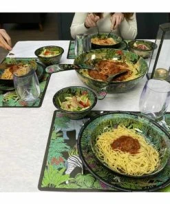 Les Jardins De La Comtesse Assiette Creuse En Mélamine 20 Cm Avec Des Motifs Jungle -Chef&Sommelier-boutique assiette creuse en melamine 20 cm avec des motifs jungle 2