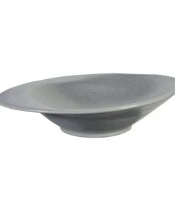 Sibo Homeconcept Assiette Creuse En Porcelaine Gris 20,5 Cm - Lot De 4