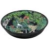 Les Jardins De La Comtesse Assiette Creuse Mélamine Contour Bambou 23 Cm Avec Des Motifs Jungle