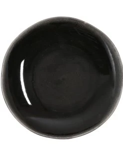 Mica Decorations Assiette De Diner En Céramique Noire D26,5