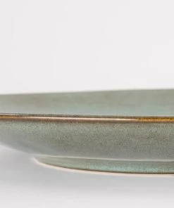 Mica Decorations Assiette De Diner En Céramique Vert D26,5 -Chef&Sommelier-boutique assiette de diner en ceramique vert d26 5 2