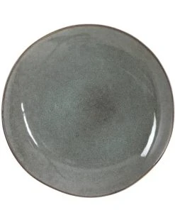 Mica Decorations Assiette De Diner En Céramique Vert D26,5