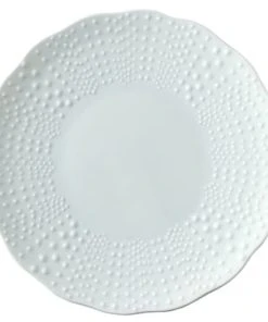 Medard De Noblat Assiette De Présentation En Porcelaine Blanc