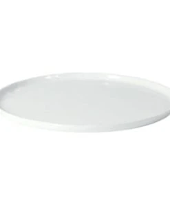 Pomax Assiette De Présentation En Porcelaine Blanc