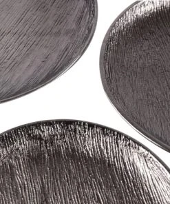 Zago Assiette Décorative En Métal Ø29cm Noire -Chef&Sommelier-boutique assiette decorative en metal oe29cm noire 1
