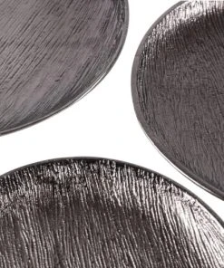 Zago Assiette Décorative En Métal Ø29cm Noire -Chef&Sommelier-boutique assiette decorative en metal oe29cm noire 4
