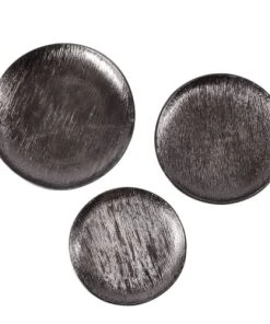 Zago Assiette Décorative En Métal Ø33cm Noire -Chef&Sommelier-boutique assiette decorative en metal oe33cm noire 1