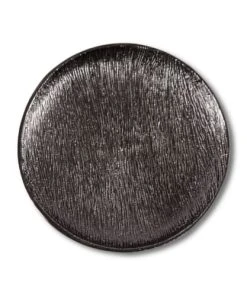 Zago Assiette Décorative En Métal Ø33cm Noire -Chef&Sommelier-boutique assiette decorative en metal oe33cm noire 4