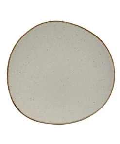 Sibo Homeconcept Assiette Dessert En Grès Réactif Beige 22 Cm - Lot De 6