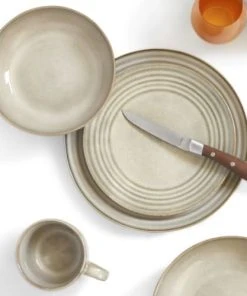 Medard De Noblat Assiette Dessert En Grès Sable -Chef&Sommelier-boutique assiette dessert en gres sable 1