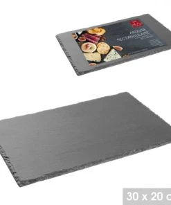 Wadiga Assiette En Ardoise Rectangulaire - 20x30cm -Chef&Sommelier-boutique assiette en ardoise rectangulaire 20x30cm 2