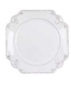 Blanc Mariclo Assiette En Céramique Blanche 22 Cm