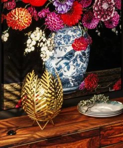 Kare Design Assiette En Céramique Blanche Et Bleue D26 - Lot De 4 -Chef&Sommelier-boutique assiette en ceramique blanche et bleue d26 lot de 4 2