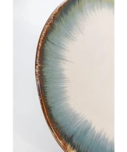 Kare Design Assiette En Céramique Blanche Et Bleue D26 - Lot De 4 -Chef&Sommelier-boutique assiette en ceramique blanche et bleue d26 lot de 4 4