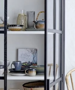 Bloomingville Assiette En Grès Bleu -Chef&Sommelier-boutique assiette en gres bleu 1