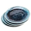 Kare Design Assiette En Grès Bleu D21 - Lot De 4 -Chef&Sommelier-boutique assiette en gres bleu d21 lot de 4