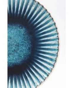 Kare Design Assiette En Grès Bleu Et Blanc D21 - Lot De 4 -Chef&Sommelier-boutique assiette en gres bleu et blanc d21 lot de 4 2