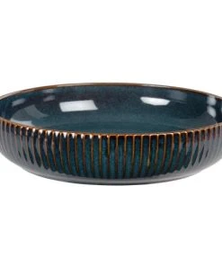 Maisons Du Monde Assiette En Grès Bleu Et Marron - Lot De 2 -Chef&Sommelier-boutique assiette en gres bleu et marron 1000 5 5 213984 2